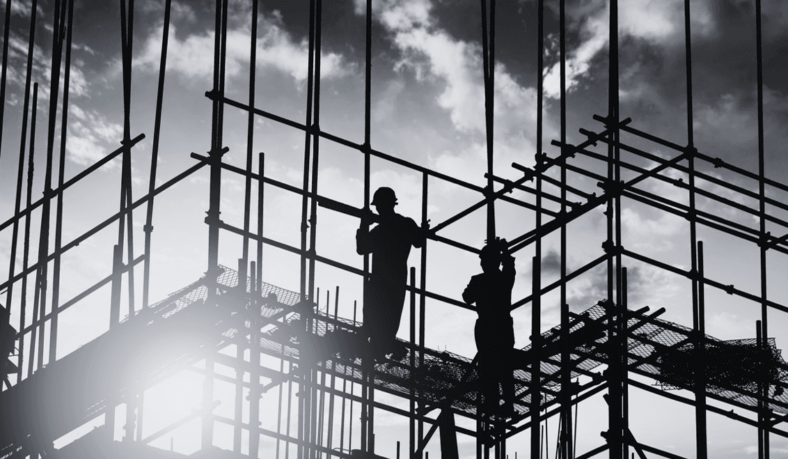 Andamios en construcción